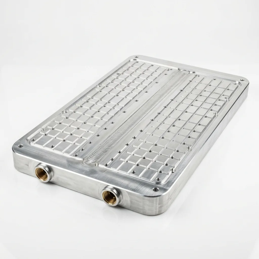 Custom Friction Stir Welded (FSW) Aluminum Liquid Cold Plate for EV Battery & Energy Storage