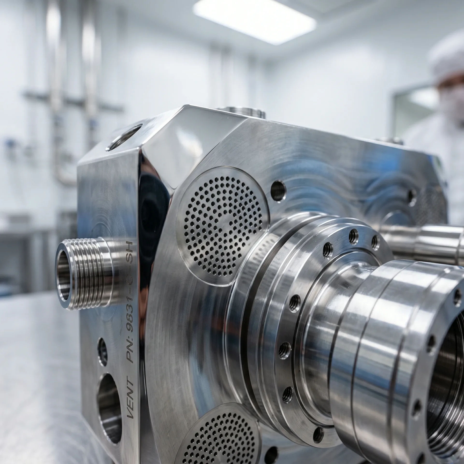 Semiconductor chamber and fluid handling components
